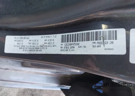 2015 Chrysler 200 Limited из США, поврежденный, VIN 1C3CCCAB4FN751642